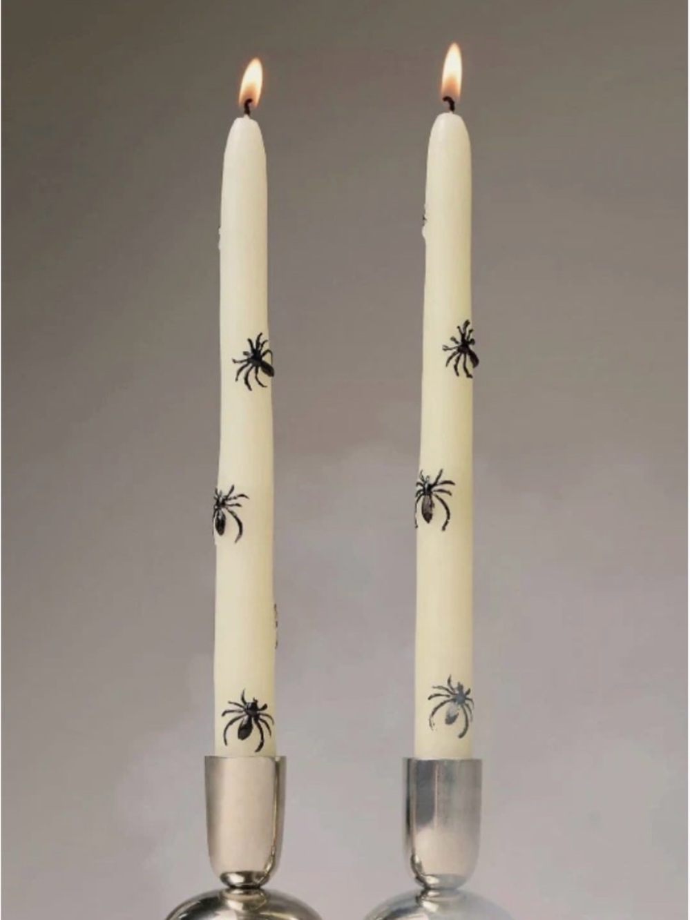 Anthropologie Mystic Icon Spider Taper Candles (Set of 2)